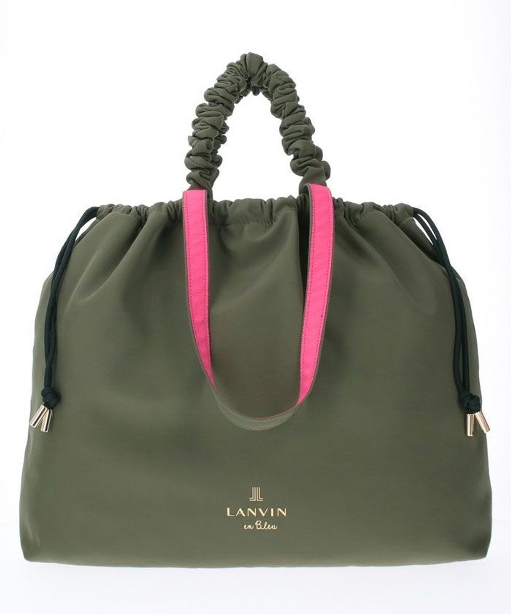 【ランバン オン ブルー/LANVIN en Bleu】のクラリス 2wayバッグ インテリア・キッズ・メンズ・レディースファッション・服の通販 founy(ファニー) 　ファッション　Fashion　レディースファッション　WOMEN　バッグ　Bag　シンプル　Simple　ハンドバッグ　Handbag　フラット　Flat　再入荷　Restock/Back In Stock/Re Arrival　巾着　Purse　カーキ|ID: prp329100004515543 ipo3291000000031906249