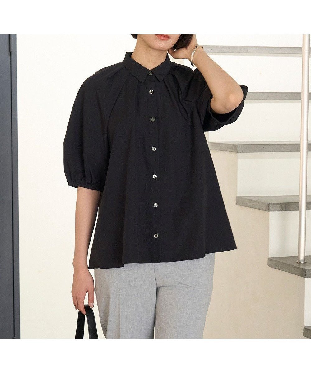 【アンフィーロ 自由区/UNFILO】の【洗える】ランタンスリーブ ブラウス 人気、トレンドファッション・服の通販 founy(ファニー) 　ファッション　Fashion　レディースファッション　WOMEN　トップス・カットソー　Tops/Tshirt　シャツ/ブラウス　Shirts/Blouses　おすすめ　Recommend　コンパクト　Compact　スリーブ　Sleeve　ドレープ　Drape　ワイド　Wide　エレガント 上品　Elegant　夏　Summer　春　Spring　S/S・春夏　Ss・Spring/Summer　洗える　Washable　 other-1|ID: prp329100004515548 ipo3291000000031906310