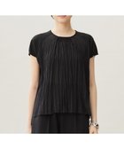 【自由区/JIYU-KU】の【洗える】ジョーゼットプリーツコンビ カットソー ブラック|ID: prp329100004515571 ipo3291000000032096311