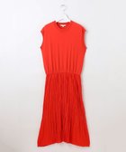 【自由区/JIYU-KU】の【洗える】ジョーゼットプリーツコンビ ワンピース グラムレッド|ID: prp329100004515572 ipo3291000000031906519
