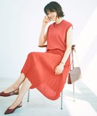 【自由区/JIYU-KU】の【カタログ掲載・洗える】ジョーゼットプリーツコンビ ワンピース グラムレッド|ID: prp329100004515572 ipo3291000000032284855