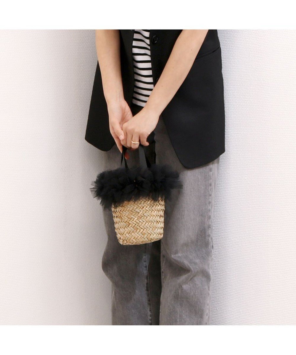 【アンビリオン/UNBILLION】のカカトゥ kakatoo / チュールフリンジミニ2wayカゴバッグ 人気、トレンドファッション・服の通販 founy(ファニー) 　ファッション　Fashion　レディースファッション　WOMEN　バッグ　Bag　巾着　Purse　ショルダー　Shoulder　シンプル　Simple　チュール　Tulle　ハンド　Hand　バレエ　Ballet　フェミニン　Feminine　フリル　Frills　ポケット　Pocket　再入荷　Restock/Back In Stock/Re Arrival　 other-1|ID: prp329100004515675 ipo3291000000031908143
