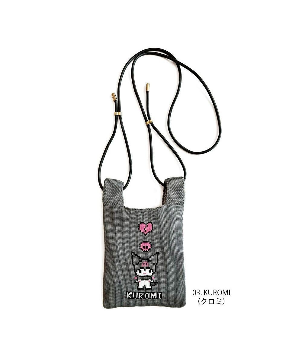 【ルートート/ROOTOTE】の8360【キティ/シナモロール/クロミ】IP.ニット.サンリオキャラクターズ-A インテリア・キッズ・メンズ・レディースファッション・服の通販 founy(ファニー) 　ファッション　Fashion　レディースファッション　WOMEN　トップス・カットソー　Tops/Tshirt　ニット　Knit Tops　アクセサリー　Accessories　カメラ　Camera　軽量　Lightweight　ショルダー　Shoulder　スマホ　Smartphone　フィット　Fit　ポケット　Pocket　ワンポイント　One Point　NEW・新作・新着・新入荷　New Arrivals　03:クロミ|ID: prp329100004516216 ipo3291000000031915158
