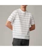 【ジョセフ アブード/JOSEPH ABBOUD / MEN】の【和紙ニット/日本素材・縫製/ 軽量/通気性/速乾性】和紙フライスボーダー Tシャツ ホワイト系2|ID: prp329100004516270 ipo3291000000031915596