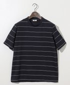 【ジョセフ アブード/JOSEPH ABBOUD / MEN】の【和紙ニット/日本素材・縫製/ 軽量/通気性/速乾性】和紙フライスボーダー Tシャツ ネイビー系2|ID: prp329100004516270 ipo3291000000031915600