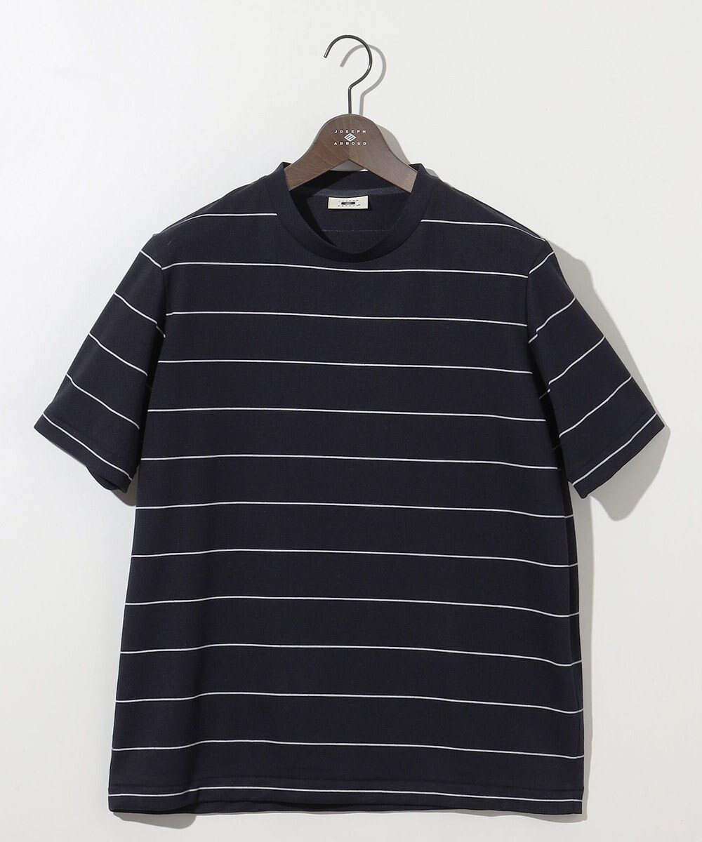 【ジョセフ アブード/JOSEPH ABBOUD / MEN】の【和紙ニット/日本素材・縫製/ 軽量/通気性/速乾性】和紙フライスボーダー Tシャツ インテリア・キッズ・メンズ・レディースファッション・服の通販 founy(ファニー) 　ファッション　Fashion　メンズファッション　MEN　トップス・カットソー　Tops/Tshirt/Men　ニット　Knit Tops　シャツ　Shirts　春　Spring　カットソー　Cut And Sew　カーディガン　Cardigan　軽量　Lightweight　ショート　Short　シンプル　Simple　スタイリッシュ　Stylish　ボーダー　Border　リラックス　Relax　S/S・春夏　Ss・Spring/Summer　夏　Summer　エレガント 上品　Elegant　ビジネス 仕事 通勤　Business　ネイビー系2|ID: prp329100004516270 ipo3291000000031915600