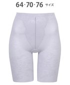 【ワコール/WACOAL】のガードル ロング丈 【EverChic】 綿混メッシュ生地(本体) 通気性(本体) ほどよくおなか押さえ フリーカッティング仕様(裾) レディース GRC430 /ワコール グレー|ID: prp329100004516309 ipo3291000000031916156