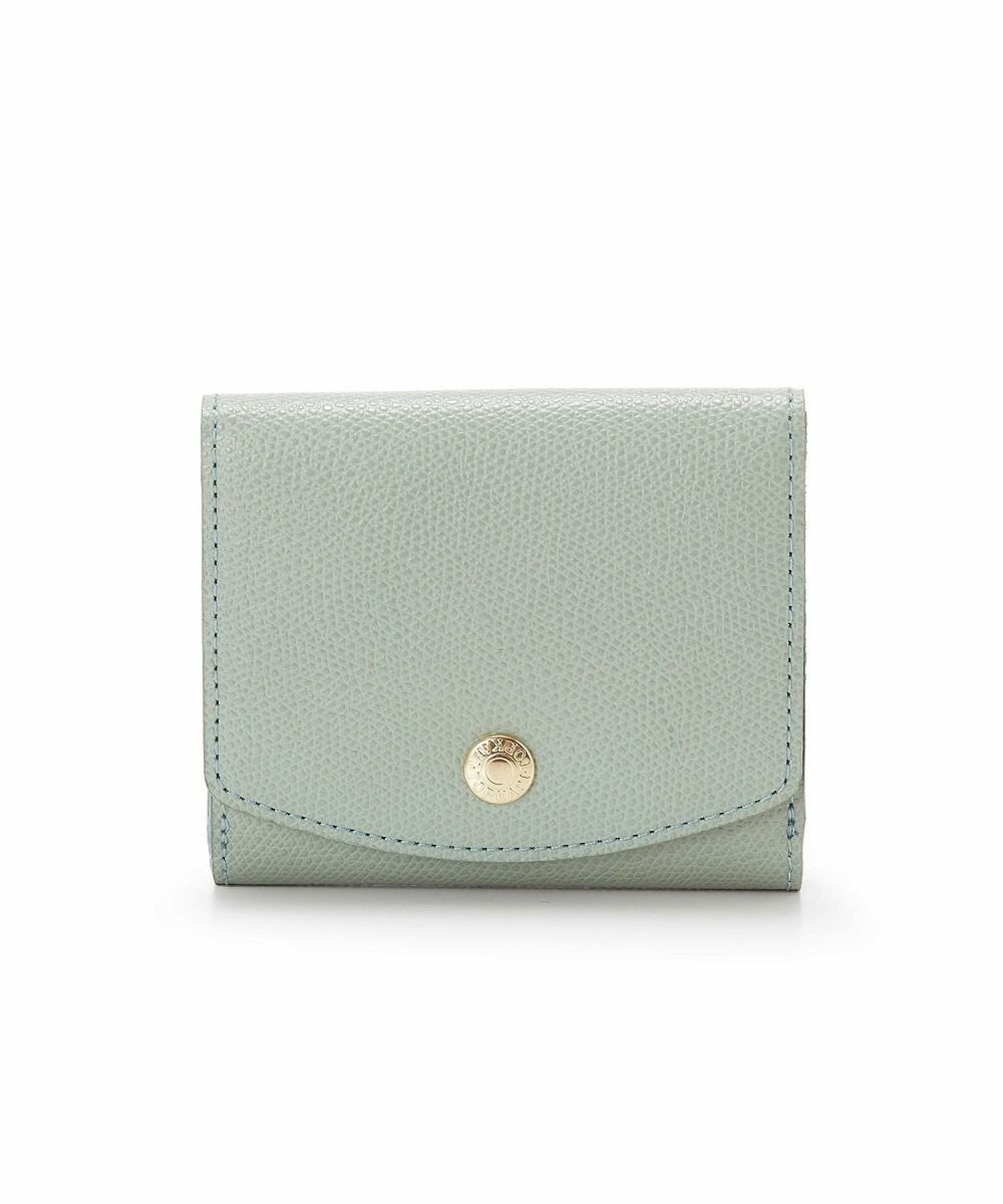 【トプカピ/TOPKAPI】の【TOPKAPI】COLORATO コロラート 角シボ型押し 二つ折り 財布 インテリア・キッズ・メンズ・レディースファッション・服の通販 founy(ファニー) 　ファッション　Fashion　レディースファッション　WOMEN　財布　Wallets　コイン　Coin　コンパクト　Compact　シンプル　Simple　財布　Wallet　フラップ　Flap　ポケット　Pocket　メタル　Metal　おすすめ　Recommend　ギフト プレゼント　Gift Present　グリーングレー|ID: prp329100004516339 ipo3291000000031916453