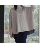 【ティアクラッセ/Tiaclasse】のWフェイスポンチョ風ニット ベージュ|ID: prp329100004516349 ipo3291000000035644430