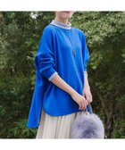 【ティアクラッセ/Tiaclasse】のWフェイスポンチョ風ニット ブルー|ID: prp329100004516349 ipo3291000000035644432