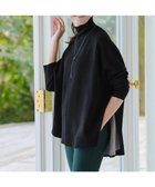 【ティアクラッセ/Tiaclasse】のWフェイスポンチョ風ニット ブラック|ID: prp329100004516349 ipo3291000000035644435