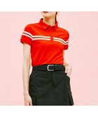 【23区 ゴルフ/NIJYUSANKU GOLF】の【WOMEN】【吸水速乾/UVケア】エイトロックカノコ 半そで ポロシャツ レッド系|ID: prp329100004516356 ipo3291000000032652363