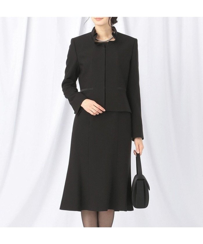 【自由区 FORMAL/JIYU-KU FORMAL】の【襟華やか】エレガント ジャケット+ワンピース インテリア・キッズ・メンズ・レディースファッション・服の通販 founy(ファニー) https://founy.com/ ファッション Fashion レディースファッション WOMEN アウター Coat Outerwear ジャケット Jackets スーツ Suits スーツ ジャケット Jacket スーツセット Suit Sets アンサンブル Ensemble エレガント 上品 Elegant サテン Satin シンプル Simple ジャケット Jacket スーツ Suit セットアップ Set Up フリル Frills 再入荷 Restock/Back In Stock/Re Arrival 夏 Summer S/S・春夏 Ss・Spring/Summer A/W・秋冬 Aw・Autumn/Winter・Fw・Fall-Winter |ID: prp329100004516444 ipo3291000000031917420