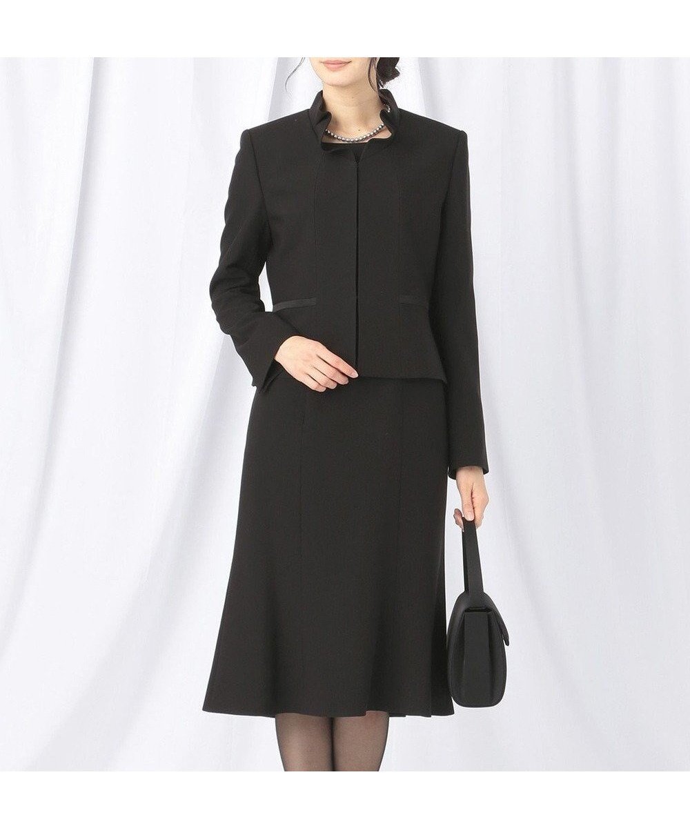 【自由区 FORMAL/JIYU-KU FORMAL】の【襟華やか】パンシルキーBSグログランジャケット+ワンピース 人気、トレンドファッション・服の通販 founy(ファニー) 　ファッション　Fashion　レディースファッション　WOMEN　アウター　Coat Outerwear　ジャケット　Jackets　スーツ　Suits　スーツ ジャケット　Jacket　スーツセット　Suit Sets　NEW・新作・新着・新入荷　New Arrivals　アンサンブル　Ensemble　エレガント 上品　Elegant　サテン　Satin　シンプル　Simple　ジャケット　Jacket　スーツ　Suit　セットアップ　Set Up　フリル　Frills　夏　Summer　S/S・春夏　Ss・Spring/Summer　A/W・秋冬　Aw・Autumn/Winter・Fw・Fall-Winter　 other-1|ID: prp329100004516444 ipo3291000000031917420