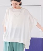 【アメリカンホリック/AMERICAN HOLIC】の接触冷感サイドスリットニットプルオーバー Off White|ID: prp329100004516454 ipo3291000000031917513