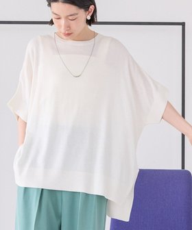【アメリカンホリック/AMERICAN HOLIC】の接触冷感サイドスリットニットプルオーバー 人気、トレンドファッション・服の通販 founy(ファニー) ファッション Fashion レディースファッション Fashion for Women トップス・カットソー Cut & Sew Tops ニット Knit Tops & Sweaters カジュアルプルオーバー・ニットトップス Pullovers & Knit Tops / Casual Pullovers おすすめ Recommended / Our Picks スリット Slit, Slit Detail セーター Sweater, Knitwear ポケット Pocket, Pocket Detail 再入荷 Restock / Back in Stock 夏 Summer 春 Spring S/S・春夏 SS, Spring/Summer, Warm Season |ID:prp329100004516454