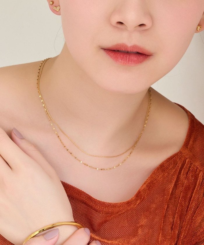 【フィービィー/phoebe】の【金属アレルギー対応】ダブルチェーンネックレス ゴールド/サージカルステンレス インテリア・キッズ・メンズ・レディースファッション・服の通販 founy(ファニー) https://founy.com/ ファッション Fashion レディースファッション WOMEN ジュエリー Jewelry ネックレス Necklaces NEW・新作・新着・新入荷 New Arrivals アクセサリー Accessories シンプル Simple チェーン Chain トレンド Trend ネックレス Necklace バランス Balance エレガント 上品 Elegant |ID: prp329100004516478 ipo3291000000031917672