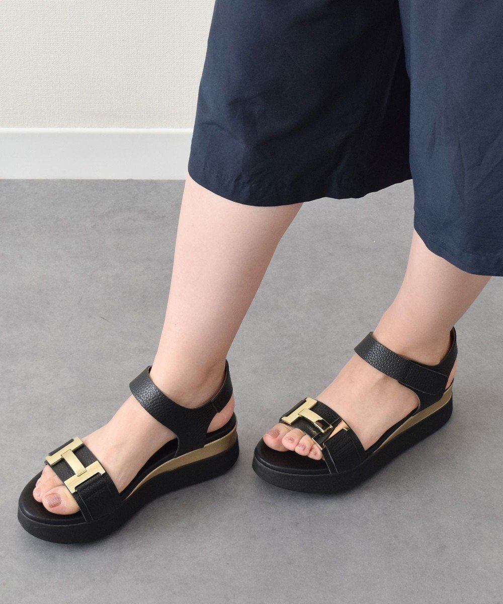 【インター ショシュール/INTER-CHAUSSURES】の【Oh my Sandals】メタルオーナメント厚底サンダル インテリア・キッズ・メンズ・レディースファッション・服の通販 founy(ファニー) 　ファッション　Fashion　レディースファッション　Ladies' Fashion Online　サンダル　Sandals　再入荷　Restock/Back In Stock/Re Arrival　厚底　Platforms　夏　Summer　春　Spring　S/S・春夏　Ss・Spring/Summer　ブラック|ID: prp329100004516489 ipo3291000000032590876