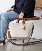 【トプカピ/TOPKAPI】の【Breath TOPKAPI】SMILE COLLECTION エンボス スマイル 2way トートバッグ /スマイルチャーム付き ベージュ|ID: prp329100004516500 ipo3291000000031917795