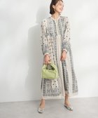【クラフトスタンダードブティック/CRAFT STANDARD BOUTIQUE】のパネル柄ウエスト切り替えボリュームワンピース Light Beige|ID: prp329100004516516 ipo3291000000032317180