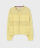 【ポール スミス/Paul Smith】の【洗える】シアーボーダー ジップアップ カーディガン ライトイエロー|ID: prp329100004516521 ipo3291000000031917930