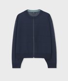 【ポール スミス/Paul Smith】の【洗える】シアーボーダー ジップアップ カーディガン ネイビー|ID: prp329100004516521 ipo3291000000031917932