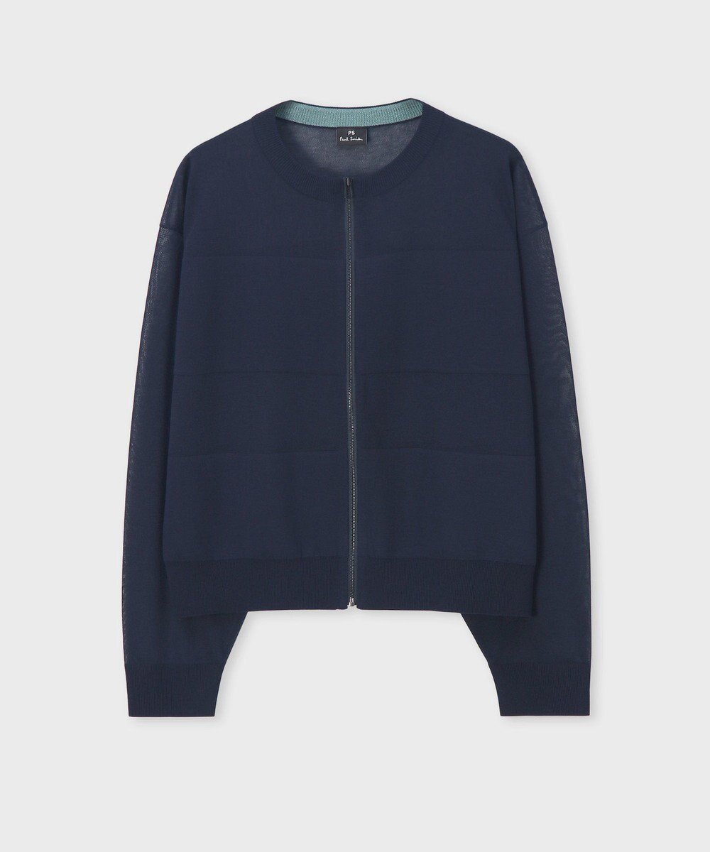 【ポール スミス/Paul Smith】の【洗える】シアーボーダー ジップアップ カーディガン インテリア・キッズ・メンズ・レディースファッション・服の通販 founy(ファニー) 　ファッション　Fashion　レディースファッション　WOMEN　トップス・カットソー　Tops/Tshirt　カーディガン　Cardigans　NEW・新作・新着・新入荷　New Arrivals　カーディガン　Cardigan　シアー　Sheer　シンプル　Simple　ジップアップ　Zip Up　ボーダー　Border　エレガント 上品　Elegant　夏　Summer　S/S・春夏　Ss・Spring/Summer　洗える　Washable　A/W・秋冬　Aw・Autumn/Winter・Fw・Fall-Winter　ネイビー|ID: prp329100004516521 ipo3291000000031917932