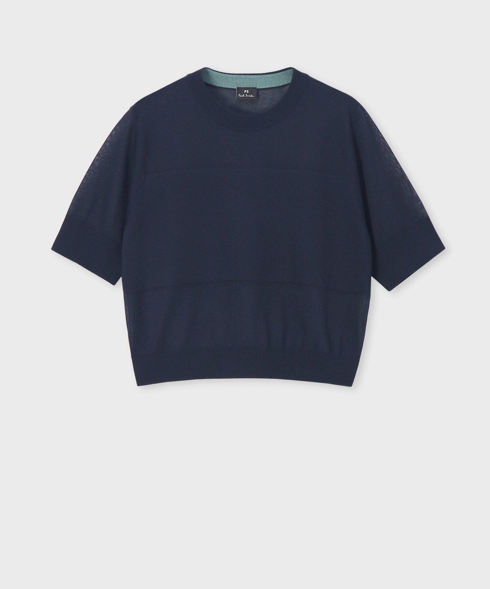 【ポール スミス/Paul Smith】の【洗える】シアーボーダー 半袖ニット インテリア・キッズ・メンズ・レディースファッション・服の通販 founy(ファニー) 　ファッション　Fashion　レディースファッション　WOMEN　トップス・カットソー　Tops/Tshirt　ニット　Knit Tops　NEW・新作・新着・新入荷　New Arrivals　コンパクト　Compact　シアー　Sheer　シンプル　Simple　ジャケット　Jacket　セーター　Sweater　ボーダー　Border　半袖　Short Sleeve　夏　Summer　S/S・春夏　Ss・Spring/Summer　洗える　Washable　A/W・秋冬　Aw・Autumn/Winter・Fw・Fall-Winter　ネイビー|ID: prp329100004516533 ipo3291000000031918003