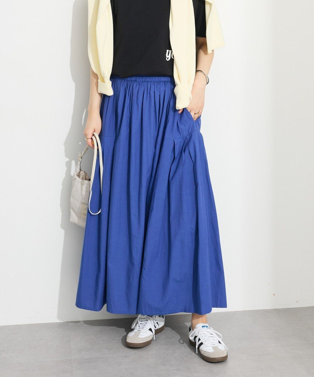 【クラフトスタンダードブティック/CRAFT STANDARD BOUTIQUE】のサイドタック切り替えスカート インテリア・キッズ・メンズ・レディースファッション・服の通販 founy(ファニー) 　ファッション　Fashion　レディースファッション　Ladies' Fashion Online　スカート　Skirt　春　Spring　ギャザー　Gather　切替　Switching　とろみ　Thickness　フィット　Fit　フレア　Flare　ベーシック　Basic　ポケット　Pocket　S/S・春夏　Ss・Spring/Summer　夏　Summer　2025年　2025　2025春夏・S/S　Ss,Spring/Summer,2025　Blue|ID: prp329100004516534 ipo3291000000032193136