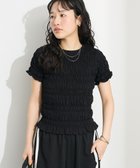 【クラフトスタンダードブティック/CRAFT STANDARD BOUTIQUE】のシャーリングTシャツ Black|ID: prp329100004516542 ipo3291000000032586306