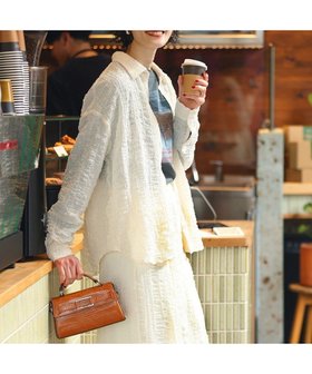【クラフトスタンダードブティック/CRAFT STANDARD BOUTIQUE】のポコポコワッシャーシャツ 人気、トレンドファッション・服の通販 founy(ファニー) ファッション Fashion レディースファッション Fashion for Women トップス・カットソー Cut & Sew Tops シャツ・ブラウス・オフィスカジュアル Elegant Blouses & Button-Ups 春 Spring シアー Sheer, See-Through トレンド Trend, Trending Now フォルム Silhouette, Form ポケット Pocket, Pocket Detail 羽織 Haori, Light Jacket ワッシャー Washer, Crinkled Finish S/S・春夏 SS, Spring/Summer, Warm Season おすすめ Recommended / Our Picks 夏 Summer 2025年 2025 2025春夏・S/S Spring/Summer 2025 SS25 |ID:prp329100004516546