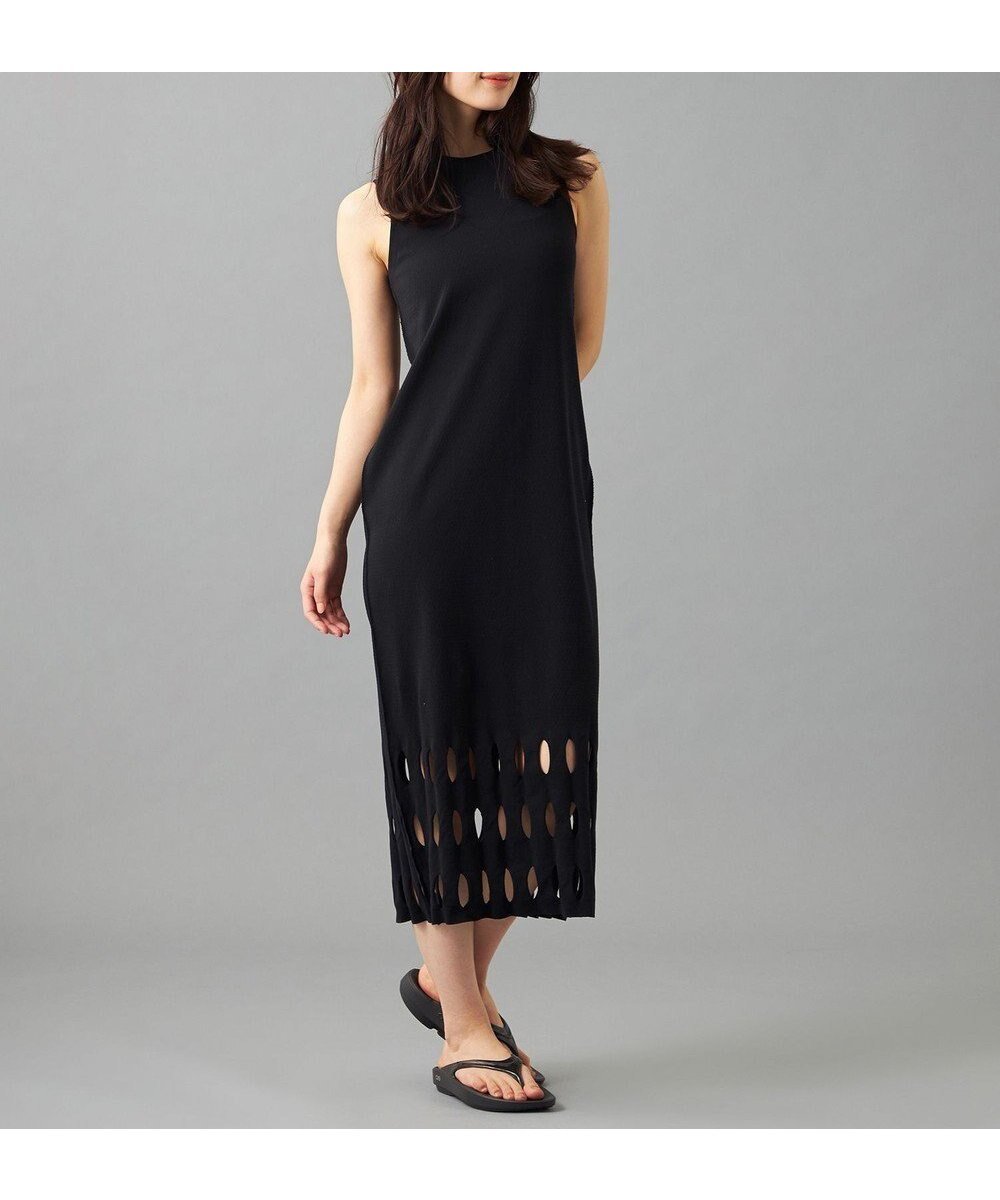 【チャコット/Chacott】のChacott BALANCE【ノーソーイングニット】カットアウトニットワンピース 人気、トレンドファッション・服の通販 founy(ファニー) 　ファッション　Fashion　レディースファッション　WOMEN　ワンピース　Dress　ニットワンピース　Knit Dresses　春　Spring　シンプル　Simple　ジャケット　Jacket　スニーカー　Sneakers　ドレス　Dress　フィット　Fit　ロング　Long　ワンポイント　One Point　S/S・春夏　Ss・Spring/Summer　夏　Summer　 other-1|ID: prp329100004516623 ipo3291000000031918562