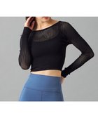 【チャコット/Chacott】のChacott BALANCE【ノーソーイングニット】メッシュニットショートトップ ブラック|ID: prp329100004516625 ipo3291000000031918575