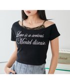 【ウィゴー/WEGO】のドッキングオフショルデザインちびT ブラック|ID: prp329100004516627 ipo3291000000032096028