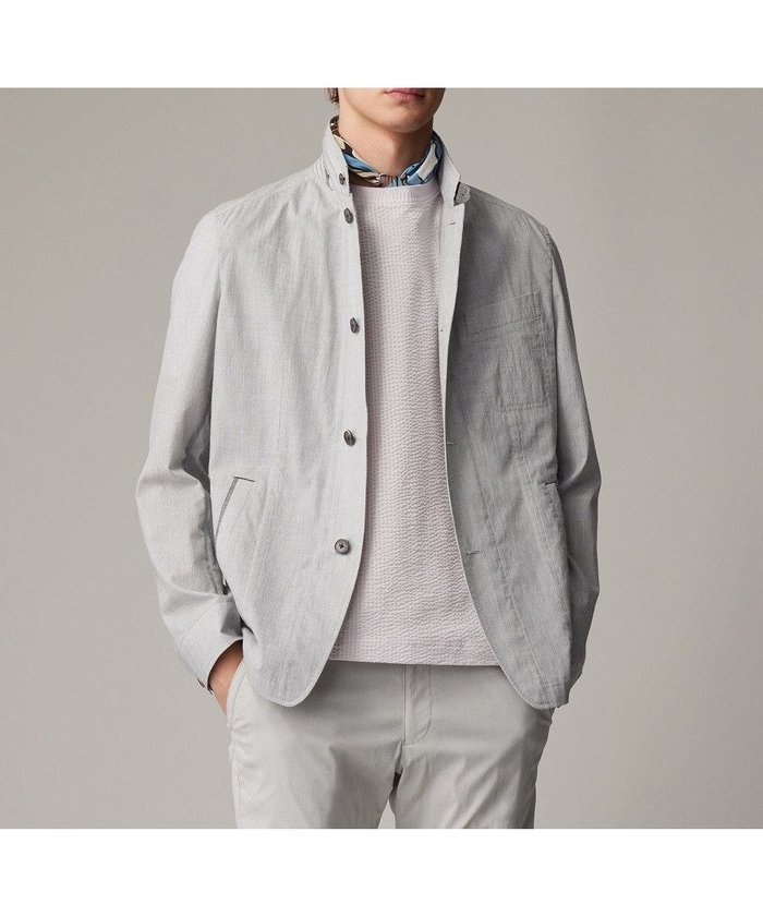 【ジョセフ アブード/JOSEPH ABBOUD / MEN】の夏ブルゾン【JAPANファブリック/清涼/軽量】ダブルワッシャーストレッチ ブルゾン インテリア・キッズ・メンズ・レディースファッション・服の通販 founy(ファニー) https://founy.com/ ファッション Fashion メンズファッション MEN アウター Coats Outerwear/Men ブルゾン Blouson/Jackets 春 Spring 軽量 Lightweight ショート Short シンプル Simple ジャケット Jacket スタイリッシュ Stylish スラックス Slacks テクスチャー Texture デニム Denim ファブリック Fabric ブルゾン Blouson ポケット Pocket リラックス Relax S/S・春夏 Ss・Spring/Summer おすすめ Recommend 夏 Summer ビジネス 仕事 通勤 Business |ID: prp329100004517507 ipo3291000000031929667