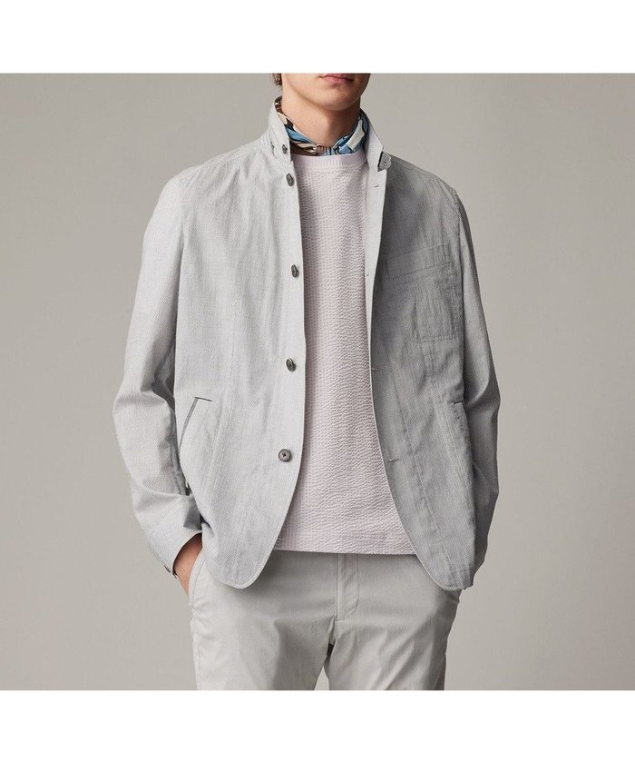 【ジョセフ アブード/JOSEPH ABBOUD / MEN】の夏ブルゾン【JAPANファブリック/清涼/軽量】ダブルワッシャーストレッチ ブルゾン インテリア・キッズ・メンズ・レディースファッション・服の通販 founy(ファニー) https://founy.com/ ファッション Fashion メンズファッション Fashion for Men アウター Men's Coats Outerwear ブルゾンジャケット / カジュアルアウター Bomber Jackets & Blousons 春 Spring 軽量 Lightweight, Ultra Light ショート Short, Short Length シンプル Simple, Minimal ジャケット Jacket, Outerwear スタイリッシュ Stylish, Fashionable スラックス Slacks, Dress Pants テクスチャー Texture, Textured Fabric デニム Denim, Jeans Material ファブリック Fabric, Textile ブルゾン Blouson, Bomber Jacket ポケット Pocket, Pocket Detail リラックス Relax, Relaxed Fit S/S・春夏 SS, Spring/Summer, Warm Season おすすめ Recommended / Our Picks 夏 Summer ビジネス 仕事 通勤 Business / Work / Commuting |ID: prp329100004517507 ipo3291000000032695418
