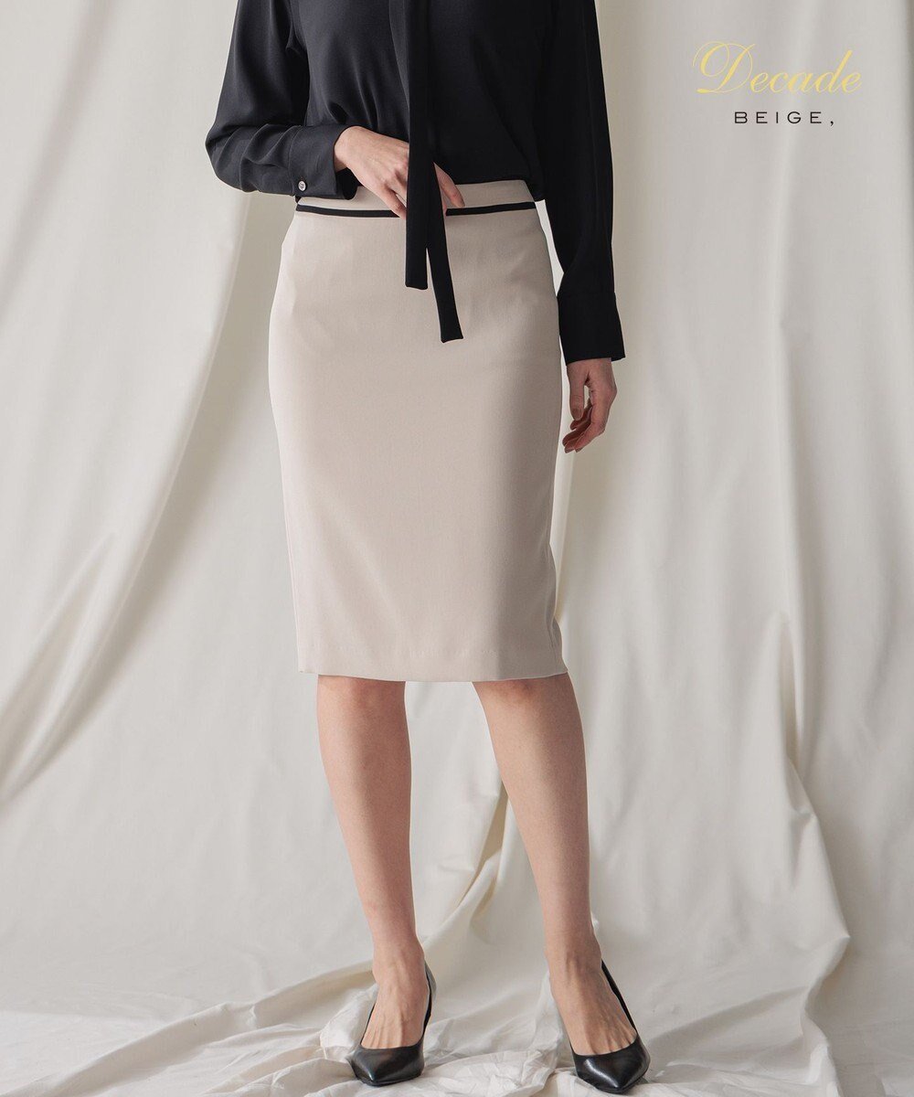 【ベイジ,/BEIGE,】のCINDY / タイトスカート インテリア・キッズ・メンズ・レディースファッション・服の通販 founy(ファニー) 　ファッション　Fashion　レディースファッション　Fashion for Women　スカート　Skirts　ウォッシャブル　Machine Washable　オケージョン　Occasion Wear　サテン　Satin, Glossy Fabric　ジャケット　Jacket, Outerwear　ストレッチ　Stretch, Stretchy Fabric　セットアップ　Set-Up, Coordinated Outfit　タイトスカート　Pencil Skirt, Tight Skirt　タオル　Towel, Bath Towel　タンブラー　Tumbler, Travel Mug　トリミング　Trimming, Decorative Edge　A/W・秋冬　Autumn/Winter　S/S・春夏　SS, Spring/Summer, Warm Season　おすすめ　Recommended / Our Picks　夏　Summer　ビジネス 仕事 通勤　Business / Work / Commuting　Sand × Black|ID: prp329100004517525 ipo3291000000033577385