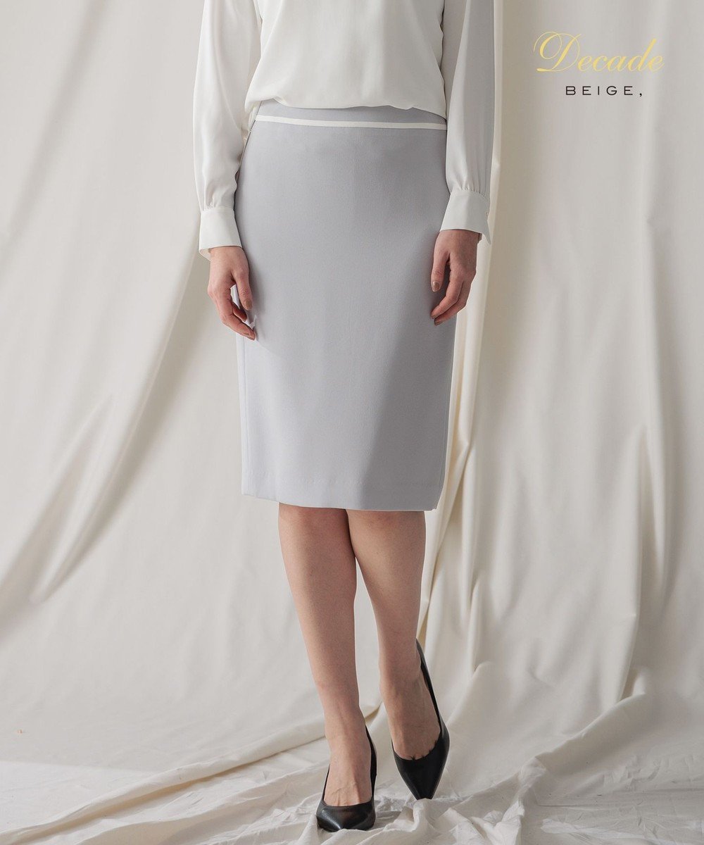 【ベイジ,/BEIGE,】のCINDY / タイトスカート インテリア・キッズ・メンズ・レディースファッション・服の通販 founy(ファニー) 　ファッション　Fashion　レディースファッション　Fashion for Women　スカート　Skirts　ウォッシャブル　Machine Washable　オケージョン　Occasion Wear　サテン　Satin, Glossy Fabric　ジャケット　Jacket, Outerwear　ストレッチ　Stretch, Stretchy Fabric　セットアップ　Set-Up, Coordinated Outfit　タイトスカート　Pencil Skirt, Tight Skirt　タオル　Towel, Bath Towel　タンブラー　Tumbler, Travel Mug　トリミング　Trimming, Decorative Edge　A/W・秋冬　Autumn/Winter　S/S・春夏　SS, Spring/Summer, Warm Season　おすすめ　Recommended / Our Picks　夏　Summer　ビジネス 仕事 通勤　Business / Work / Commuting　Ice blue × White|ID: prp329100004517525 ipo3291000000034290159