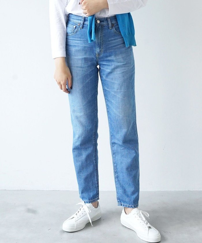 【サキュウ/caqu】の【洗える/リネン混/涼しい】FS linen tapered straight テーパードストレートデニム インテリア・キッズ・メンズ・レディースファッション・服の通販 founy(ファニー) https://founy.com/ ファッション Fashion レディースファッション Fashion for Women パンツ Pants & Trousers デニムパンツ・ジーンズ・美脚デニム Denim Jeans & Pants インディゴ Indigo Denim 春 Spring 洗える Machine Washable 軽量 Lightweight, Ultra Light ジーンズ Jeans, Denim Pants ストレート Straight, Straight Cut スマート Smart, Elegant センター Center, Center Line テーパード Tapered, Tapered Pants デニム Denim, Jeans Material ファブリック Fabric, Textile リネン Linen, Linen Fabric A/W・秋冬 Autumn/Winter S/S・春夏 SS, Spring/Summer, Warm Season 夏 Summer エレガント 上品 Elegant |ID: prp329100004517529 ipo3291000000034221294