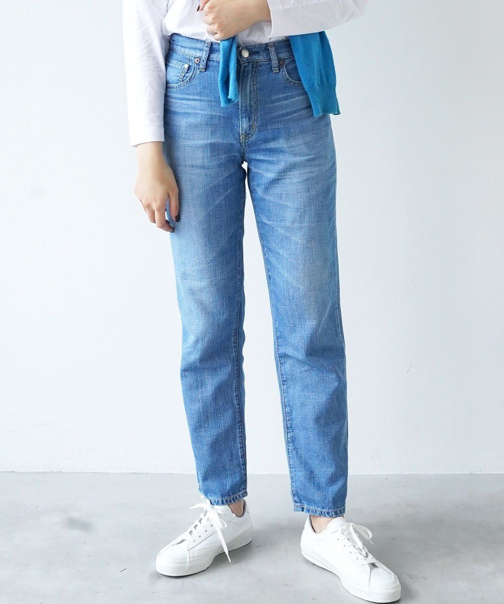 【サキュウ/caqu】の【洗える/リネン混/涼しい】FS linen tapered straight テーパードストレートデニム 人気、トレンドファッション・服の通販 founy(ファニー) 　ファッション　Fashion　レディースファッション　Fashion for Women　パンツ　Pants & Trousers　デニムパンツ・ジーンズ・美脚デニム　Denim Jeans & Pants　インディゴ　Indigo Denim　春　Spring　洗える　Machine Washable　軽量　Lightweight, Ultra Light　ジーンズ　Jeans, Denim Pants　ストレート　Straight, Straight Cut　スマート　Smart, Elegant　センター　Center, Center Line　テーパード　Tapered, Tapered Pants　デニム　Denim, Jeans Material　ファブリック　Fabric, Textile　リネン　Linen, Linen Fabric　A/W・秋冬　Autumn/Winter　S/S・春夏　SS, Spring/Summer, Warm Season　夏　Summer　エレガント 上品　Elegant　 other-1|ID: prp329100004517529 ipo3291000000034221294