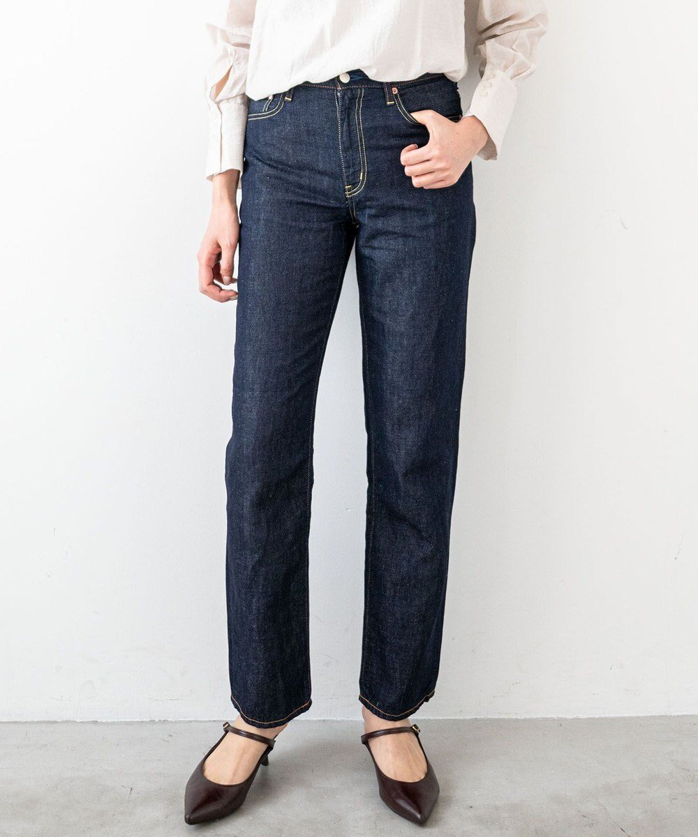 【サキュウ/caqu】の【洗える/リネン混/涼しい】FS linen tapered straight テーパードストレートデニム インテリア・キッズ・メンズ・レディースファッション・服の通販 founy(ファニー) 　ファッション　Fashion　レディースファッション　Fashion for Women　パンツ　Pants & Trousers　デニムパンツ・ジーンズ・美脚デニム　Denim Jeans & Pants　インディゴ　Indigo Denim　春　Spring　洗える　Machine Washable　軽量　Lightweight, Ultra Light　ジーンズ　Jeans, Denim Pants　ストレート　Straight, Straight Cut　スマート　Smart, Elegant　センター　Center, Center Line　テーパード　Tapered, Tapered Pants　デニム　Denim, Jeans Material　ファブリック　Fabric, Textile　リネン　Linen, Linen Fabric　A/W・秋冬　Autumn/Winter　S/S・春夏　SS, Spring/Summer, Warm Season　夏　Summer　エレガント 上品　Elegant　rinse|ID: prp329100004517529 ipo3291000000034221298
