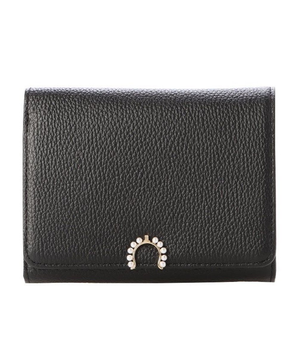 【ランバン オン ブルー/LANVIN en Bleu】のサンドニ 二つ折り中Lファスナー財布 インテリア・キッズ・メンズ・レディースファッション・服の通販 founy(ファニー) 　ファッション　Fashion　レディースファッション　WOMEN　財布　Wallets　パール　Pearl　ブローチ　Brooch　エレガント 上品　Elegant　人気　Popularity　財布　Wallet　ブラック|ID: prp329100004517530 ipo3291000000031929957