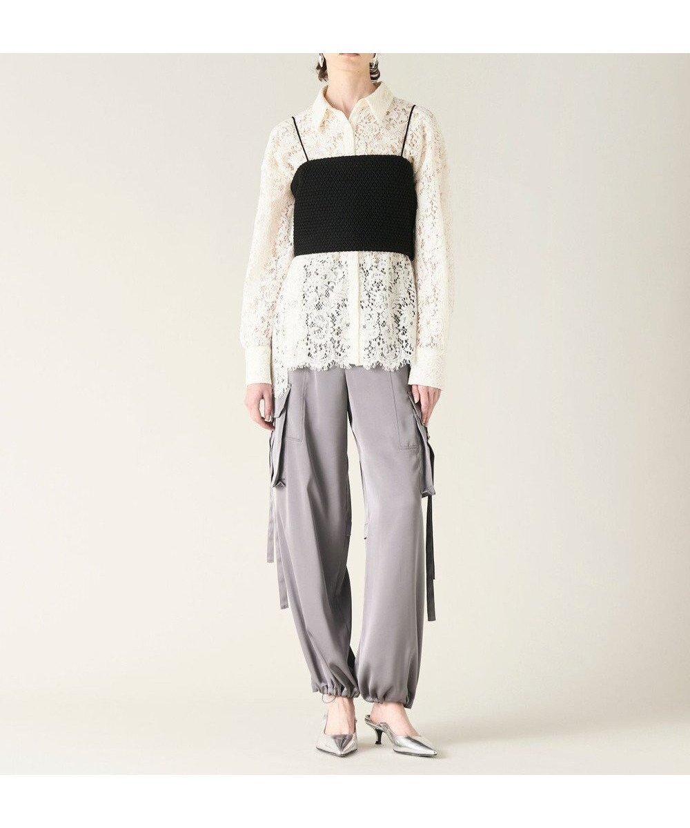 【グレース コンチネンタル/GRACE CONTINENTAL】のコードレースオーバーシャツ 人気、トレンドファッション・服の通販 founy(ファニー) 　ファッション　Fashion　レディースファッション　WOMEN　トップス・カットソー　Tops/Tshirt　シャツ/ブラウス　Shirts/Blouses　スカラップ　Scalloped　ストレート　Straight　レース　Race　夏　Summer　S/S・春夏　Ss・Spring/Summer　A/W・秋冬　Aw・Autumn/Winter・Fw・Fall-Winter　 other-1|ID: prp329100004517533 ipo3291000000031930021