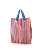 【アンビリオン/UNBILLION】のkakatoo ラフィアストライプカラーハンドルトート ピンク|ID: prp329100004517546 ipo3291000000034305996