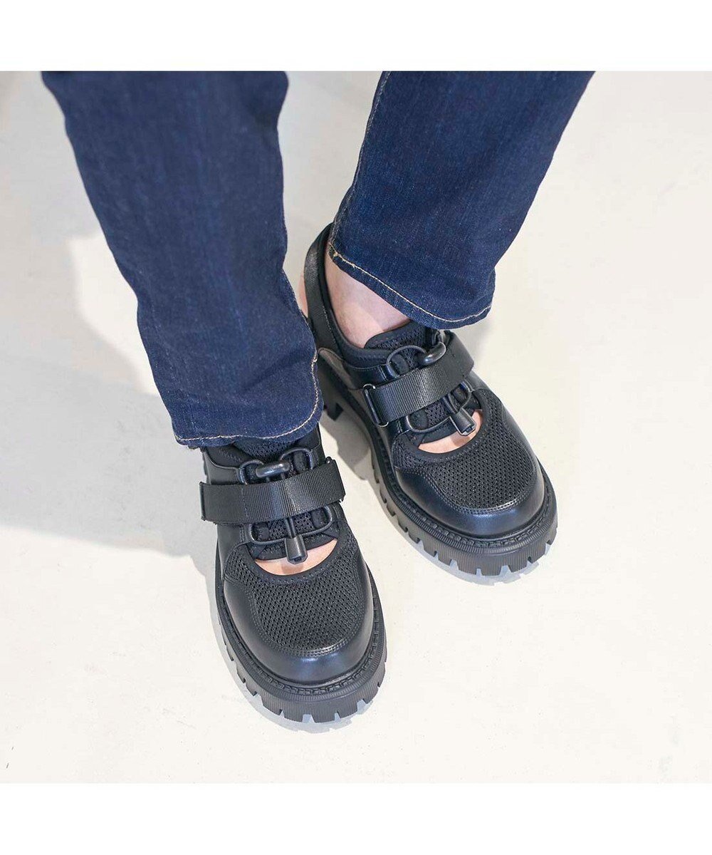 【イング/ing】のing 厚底スニーカーサンダル インテリア・キッズ・メンズ・レディースファッション・服の通販 founy(ファニー) 　ファッション　Fashion　レディースファッション　WOMEN　厚底　Platforms　春　Spring　サンダル　Sandals　シューズ　Shoes　スニーカー　Sneakers　スポーツ　Sports　ソックス　Socks　トレンド　Trend　バランス　Balance　フィット　Fit　ベーシック　Basic　S/S・春夏　Ss・Spring/Summer　夏　Summer　旅行　Travel　ブラック|ID: prp329100004517553 ipo3291000000031930305