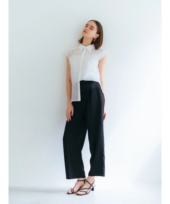 【イェッカ ヴェッカ/YECCA VECCA】のサテン切替ストレートパンツ インテリア・キッズ・メンズ・レディースファッション・服の通販 founy(ファニー) https://founy.com/ ファッション Fashion レディースファッション WOMEN パンツ Pants サテン Satin ストレート Straight センター Center フェイク Fake ポケット Pocket モダン Modern 切替 Switching 夏 Summer 春 Spring S/S・春夏 Ss・Spring/Summer |ID: prp329100004517556 ipo3291000000031930343