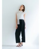 【イェッカ ヴェッカ/YECCA VECCA】のサテン切替ストレートパンツ Black|ID: prp329100004517556 ipo3291000000031930344