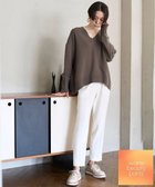 【アンフィーロ 自由区/UNFILO】の【吸湿発熱】裏起毛テーパードパンツ オフ|ID: prp329100004517561 ipo3291000000032560371