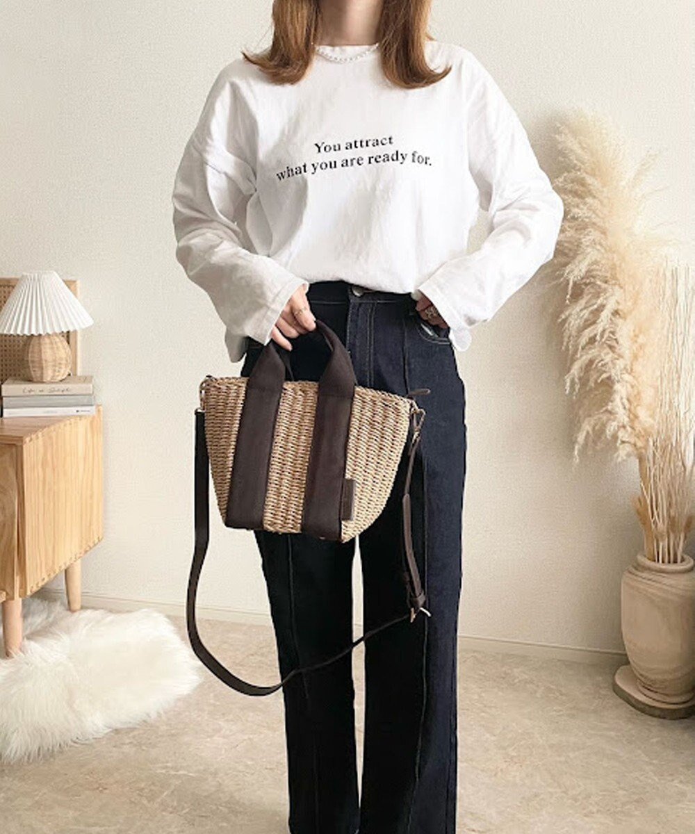 【ラ バガジェリー/LA BAGAGERIE】の【maison vert】【ペーパー素材使用】2WAYかごバッグ インテリア・キッズ・メンズ・レディースファッション・服の通販 founy(ファニー) 　ファッション　Fashion　レディースファッション　Fashion for Women　バッグ　Bags　財布　Wallet, Purse　ハンカチ　Handkerchief, Hanky　ペーパー　Paper, Kraft Paper　ポケット　Pocket, Pocket Detail　ポーチ　Pouch, Small Case　リップ　Lip, Lip Motif　チョコ×ベージュ|ID: prp329100004517565 ipo3291000000032686890