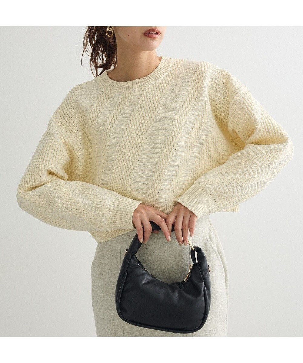 【グリーンパークス/Green Parks】の・ELENCARE DUE ジャカードショートニット 人気、トレンドファッション・服の通販 founy(ファニー) 　ファッション　Fashion　レディースファッション　WOMEN　トップス・カットソー　Tops/Tshirt　ニット　Knit Tops　ショート　Short　ジャカード　Jacquard　セーター　Sweater　バランス　Balance　ポケット　Pocket　ワイド　Wide　A/W・秋冬　Aw・Autumn/Winter・Fw・Fall-Winter　 other-1|ID: prp329100004517575 ipo3291000000031930622